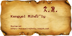 Kengyel Mihály névjegykártya